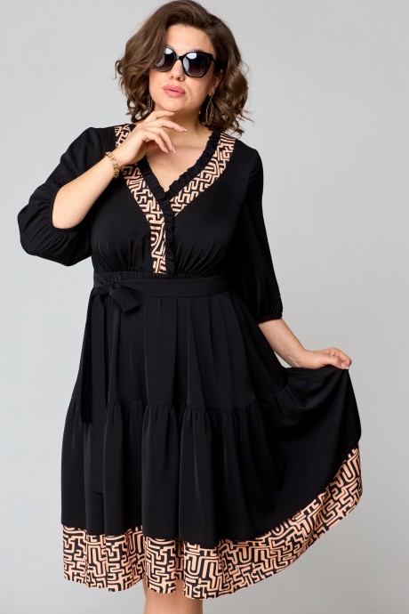 Платье EVA GRANT 7246 черный размер 50-60 #6