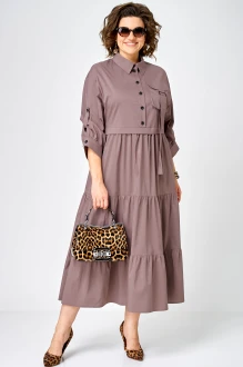 Платье EVA GRANT 7176 молочный шоколад