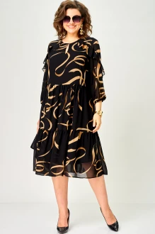 Платье EVA GRANT 7281 А принт ленты