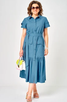 Платье EVA GRANT 7168 Е джинсовое