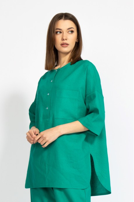 Рубашка KIVVIWEAR 4081-01 зеленый размер 42-52 #1
