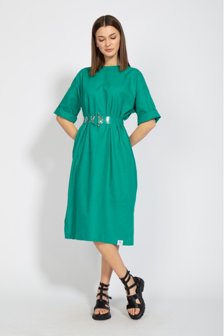 Платье KIVVIWEAR 407701 зеленый размер 42-52 #1