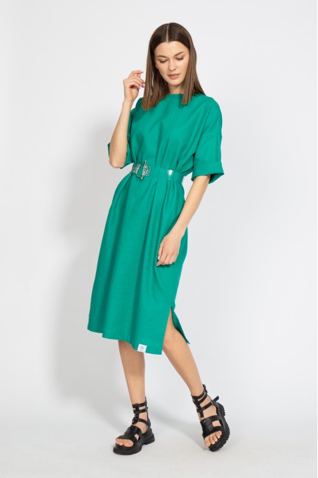 Платье KIVVIWEAR 407701 зеленый размер 42-52 #2