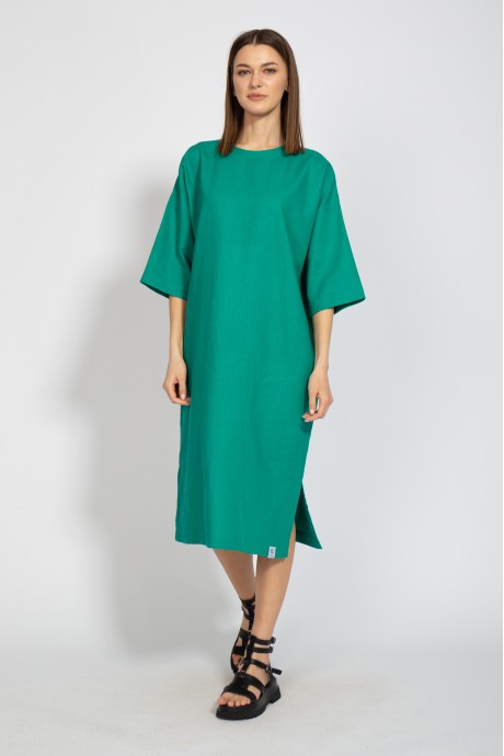 Платье KIVVIWEAR 407701 зеленый размер 42-52 #4