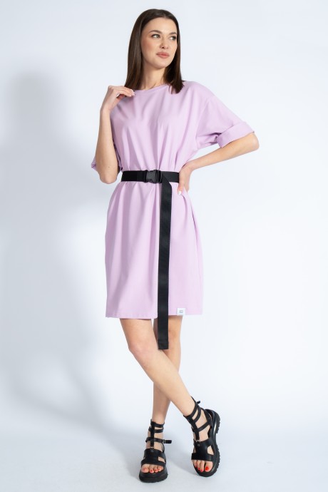 Платье KIVVIWEAR 408701 лиловый размер 42-52 #1