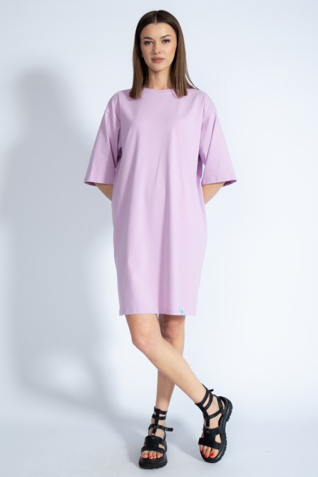 Платье KIVVIWEAR 408701 лиловый размер 42-52 #2