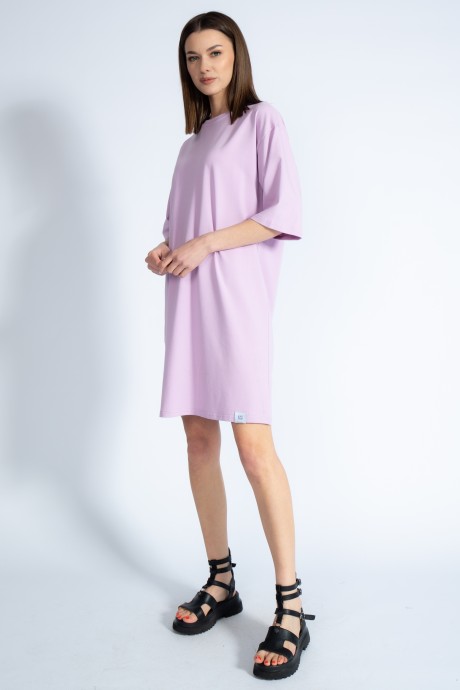 Платье KIVVIWEAR 408701 лиловый размер 42-52 #4