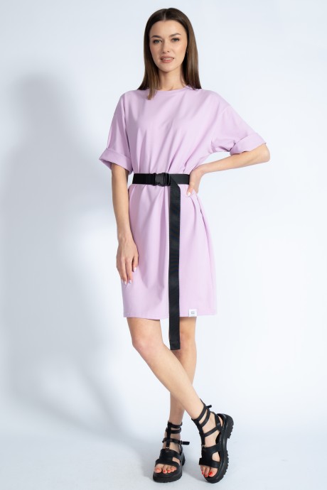 Платье KIVVIWEAR 408701 лиловый размер 42-52 #5