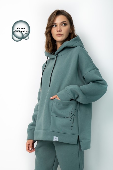 Джемпер (кофта) KIVVIWEAR 4057 05 Нефрит размер 42-58 #1