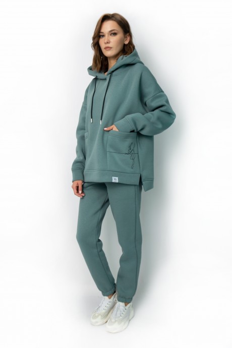 Джемпер (кофта) KIVVIWEAR 4057 05 Нефрит размер 42-58 #4