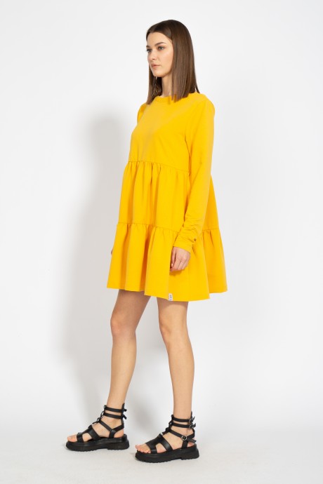 Платье KIVVIWEAR 4069 03 Медовый желтый размер 42-52 #7