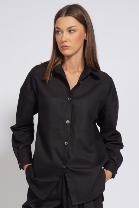 Рубашка KIVVIWEAR 4100 07 черный размер 42-52 #1