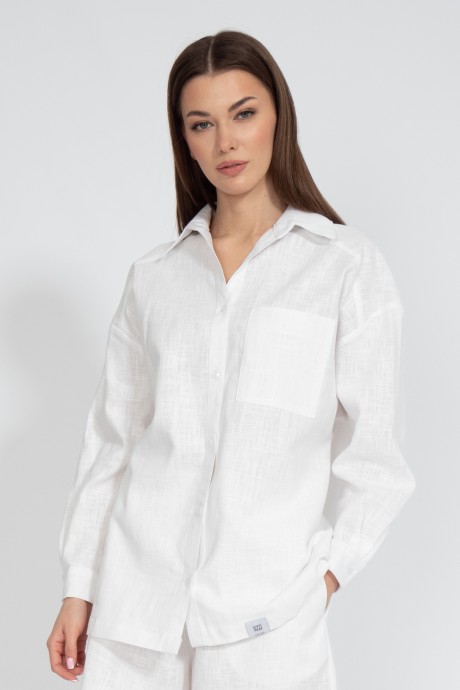 Рубашка KIVVIWEAR 4073 10 белый размер 42-52 #1