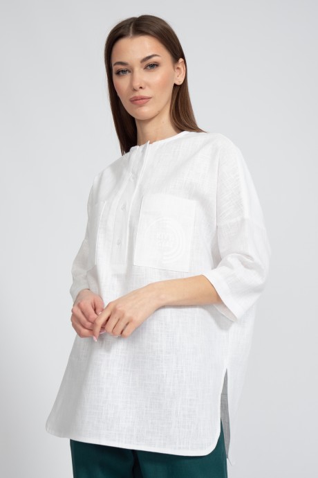 Рубашка KIVVIWEAR 4081 14 белый размер 42-52 #1