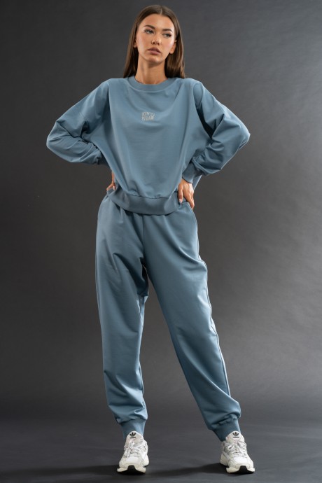 Спортивный костюм KIVVIWEAR 310613107-01 Дымчатый голубой размер 42-52 #3