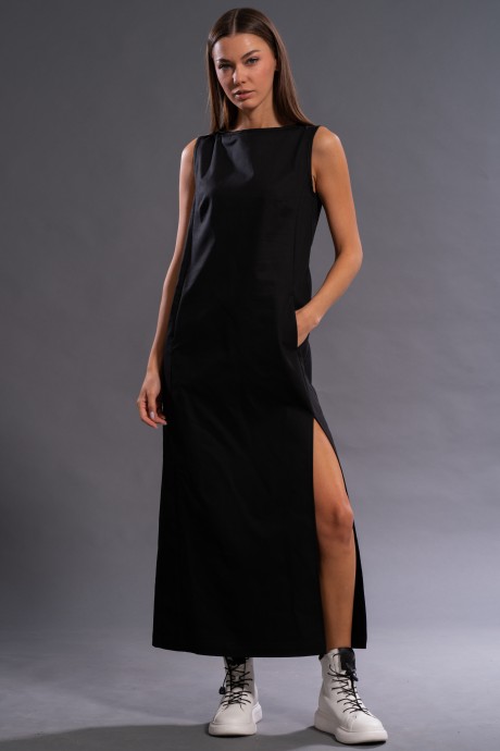 Платье KIVVIWEAR 4133-04 черный размер 42-52 #1