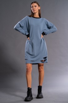 Платье KIVVIWEAR 4135-01 Дымчатый голубой #1