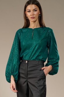 Блузка KIVVIWEAR 4142 03 изумруд #1
