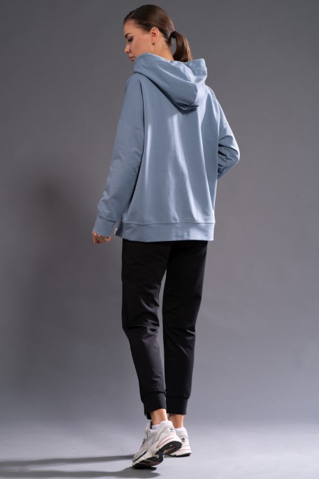 Джемпер (кофта) KIVVIWEAR 4015 22 голубой размер 42-52 #5