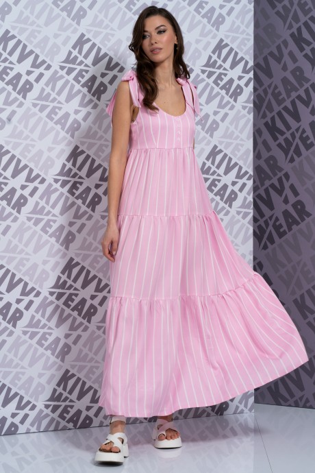 Платье KIVVIWEAR 4167 02 розовый размер 42-52 #1