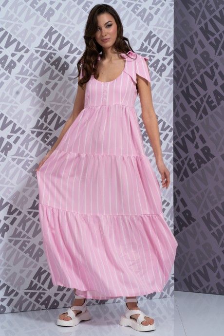 Платье KIVVIWEAR 4167 02 розовый размер 42-52 #3