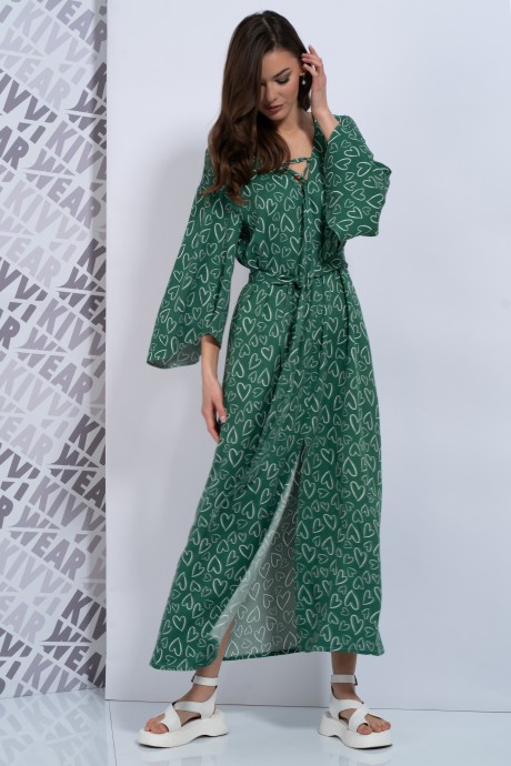 Платье KIVVIWEAR 4178 03 зеленый размер 42-56 #2