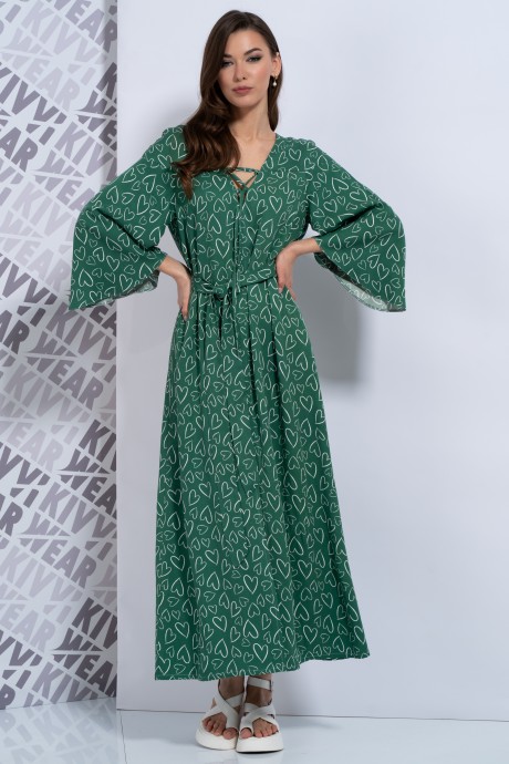 Платье KIVVIWEAR 4178 03 зеленый размер 42-56 #3