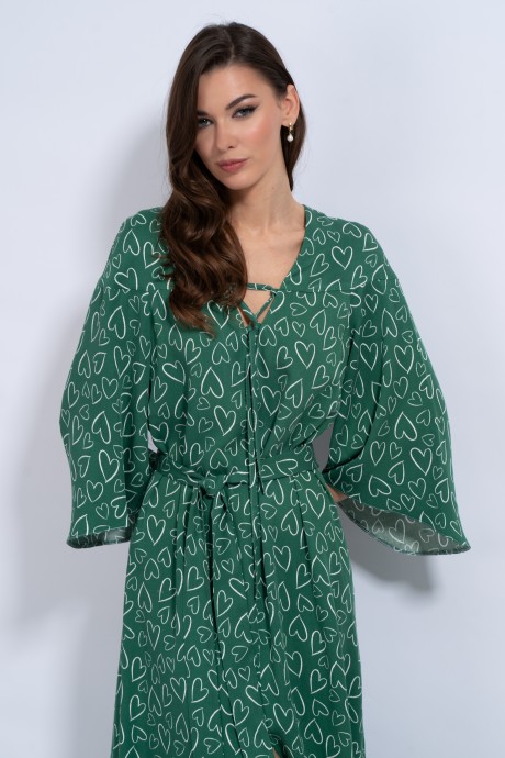Платье KIVVIWEAR 4178 03 зеленый размер 42-56 #5
