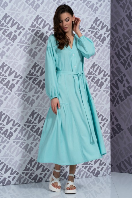 Платье KIVVIWEAR 4180 03 мятный размер 42-58 #5