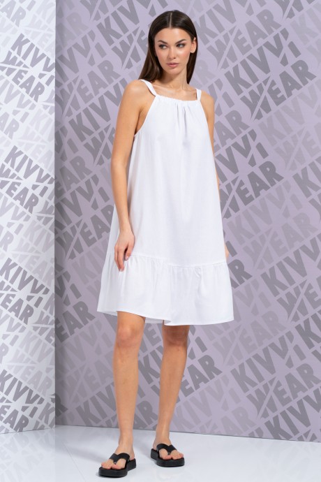 Платье KIVVIWEAR 4182 01 белый размер 42-52 #1