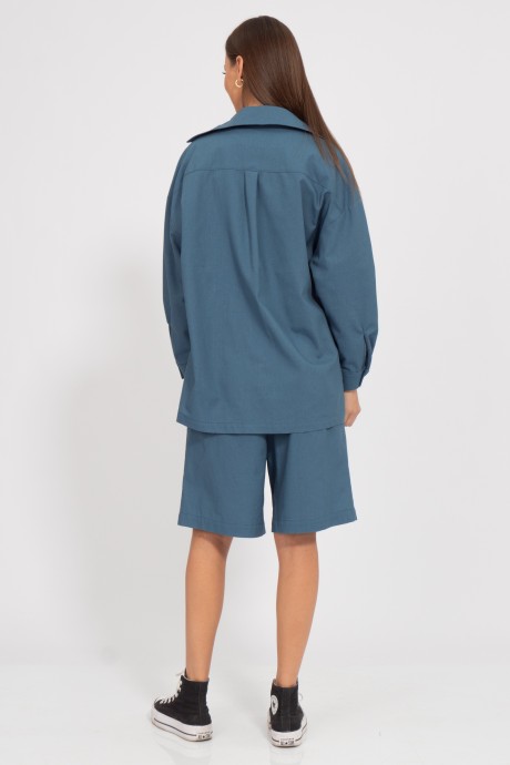 Рубашка KIVVIWEAR 40731 02 индиго размер 42-56 #7