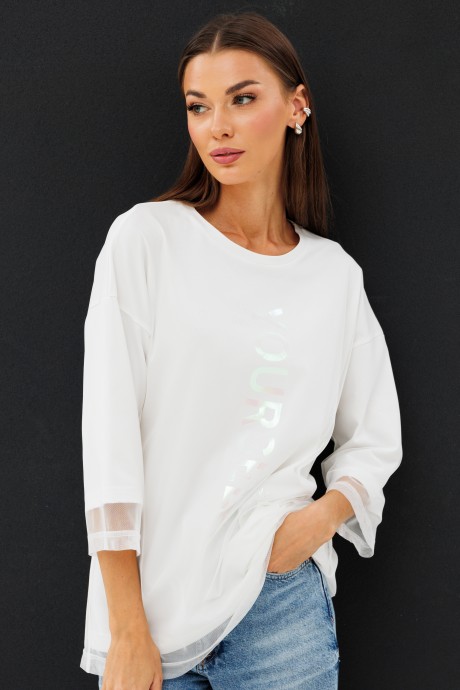 Джемпер (кофта) KIVVIWEAR 4227 02 экрю размер 42-52 #3