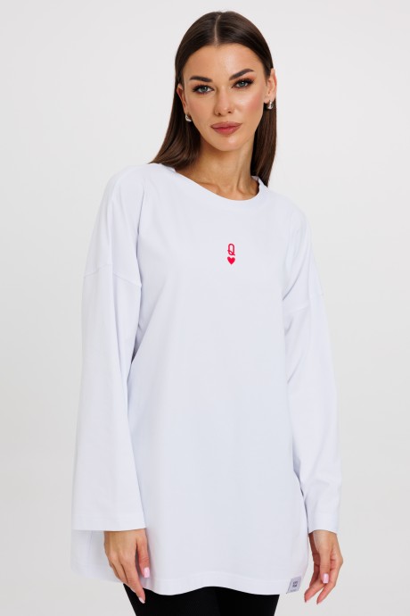Джемпер (кофта) KIVVIWEAR 4246 06 белый размер 42-58 #3