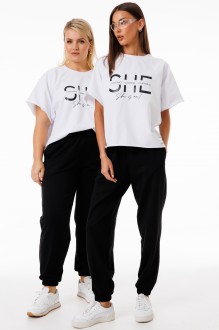Спортивный костюм KIVVIWEAR 42674184 10 черно-белый #1