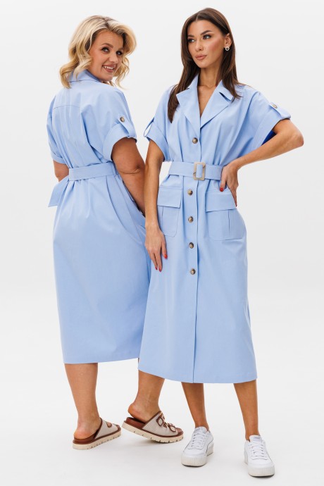 Платье KIVVIWEAR 4295 01 голубой размер 42-58 #1