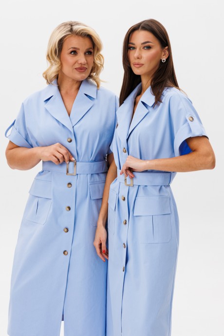Платье KIVVIWEAR 4295 01 голубой размер 42-58 #4