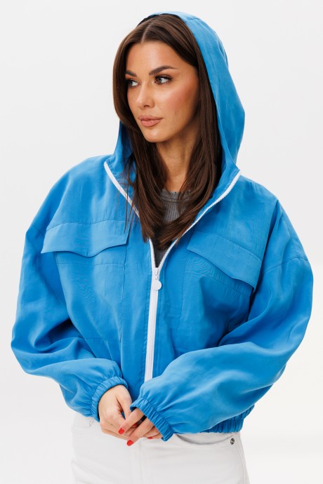 Бомбер KIVVIWEAR 4270 03 васильковый размер 42-52 #1