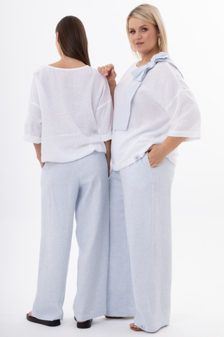 Брюки KIVVIWEAR 4315 03 голубой размер 42-56 #7