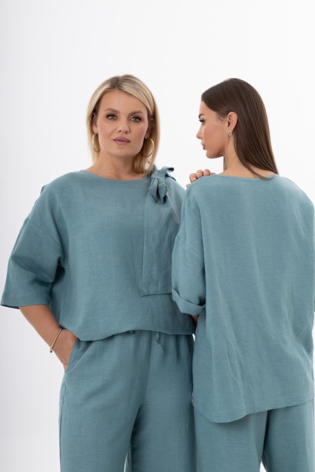 Блузка KIVVIWEAR 4316 04 нефрит размер 42-56 #7