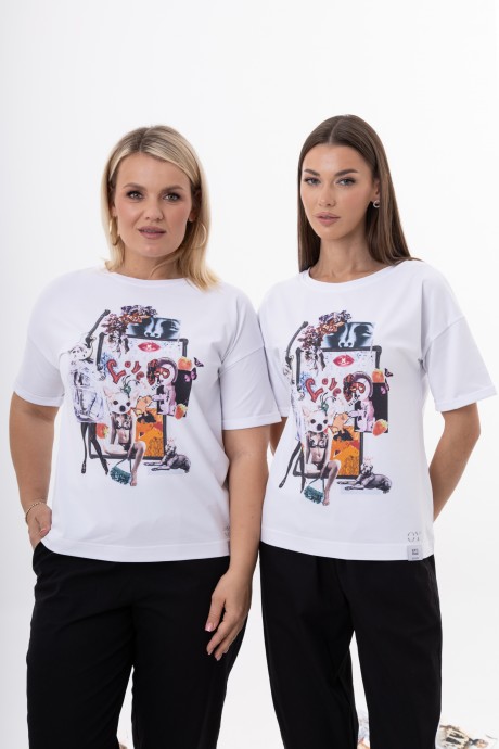 Майка KIVVIWEAR 4320 04 белый, рисунок размер 42-58 #2