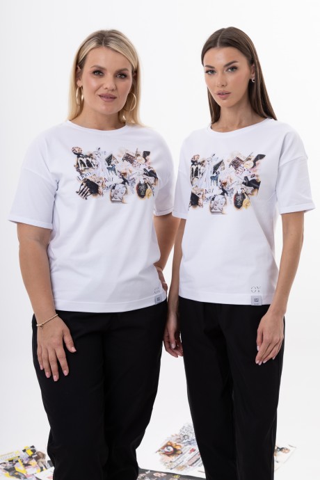 Майка KIVVIWEAR 4320 12 белый, рисунок размер 42-58 #1
