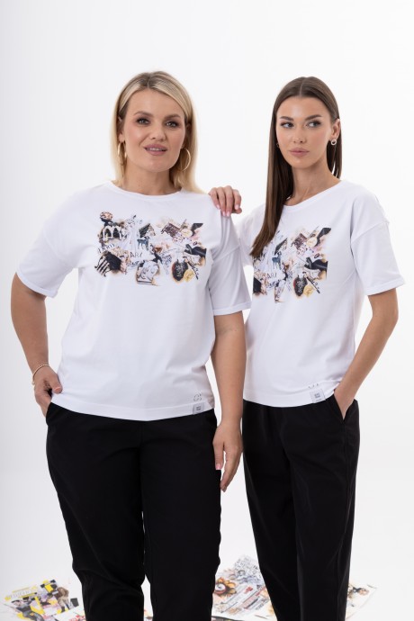 Майка KIVVIWEAR 4320 12 белый, рисунок размер 42-58 #2