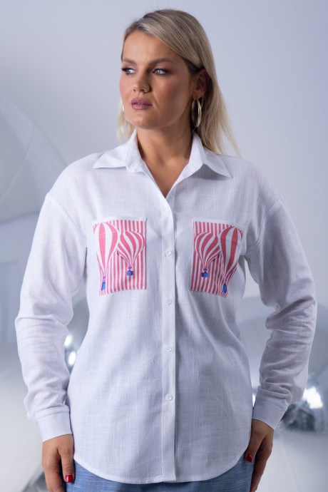 Рубашка KIVVIWEAR 4321 03 белый размер 42-58 #6