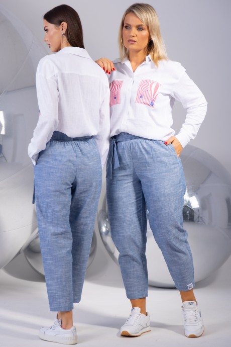 Костюм/комплект KIVVIWEAR 43214324 03 голубой, белый размер 42-56 #4