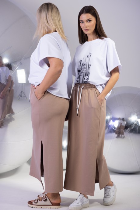 Костюм/комплект KIVVIWEAR 42674325 02 капучино, белый размер 42-56 #4