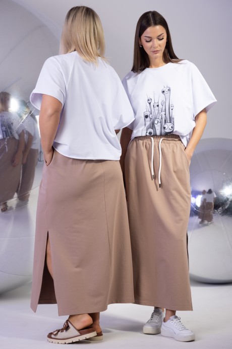 Костюм/комплект KIVVIWEAR 42674325 02 капучино, белый размер 42-56 #5