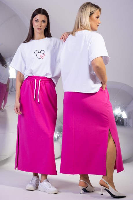 Костюм/комплект KIVVIWEAR 42674325 01 фуксия, белый размер 42-56 #3