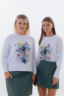 Джемпер (кофта) KIVVIWEAR 4061 69 белый #1