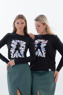 Джемпер (кофта) KIVVIWEAR 4061 70 черный #1