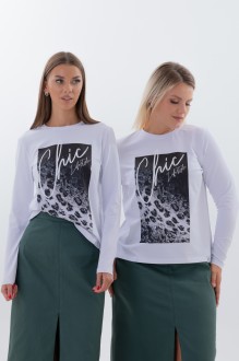 Джемпер (кофта) KIVVIWEAR 4061 71 белый #1